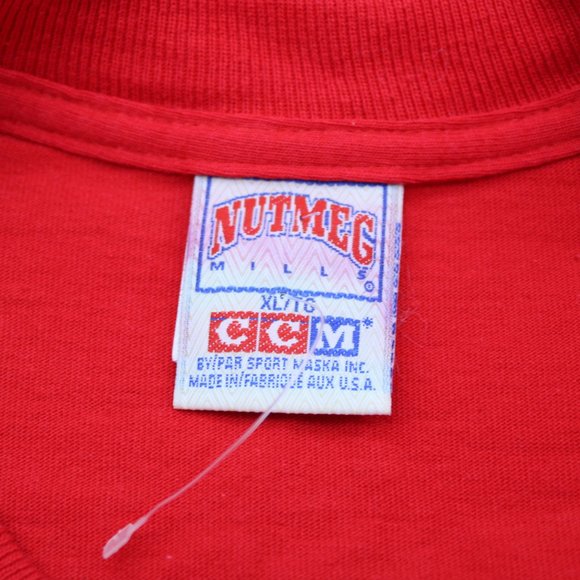 Chicago Blackhawks Shirt (VTG) - Cotton Crest and Team Story Nutmeg - Men's XL - Picture 8 of 8